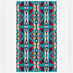 Pendleton Turquoise Printed Tucson Spa Oversized Beach Towel